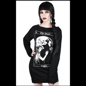 Killstar Wolf Moon sweater dress